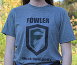 fowler outdoors logo grey shirt