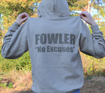 Fowler Logo Hoodie Khaki with UnSeen Logo