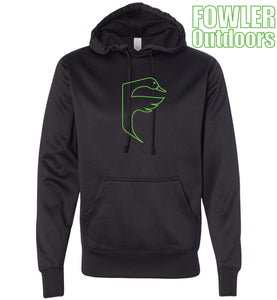 fowler outdoors black and green hoodie